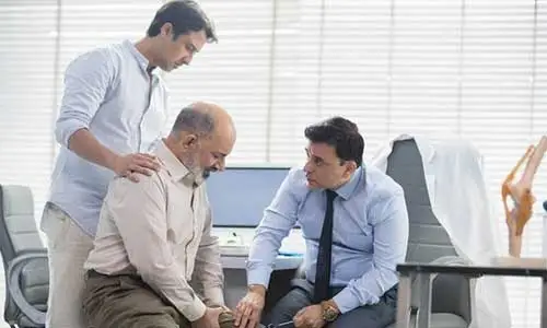 Doctor consulting with a patient